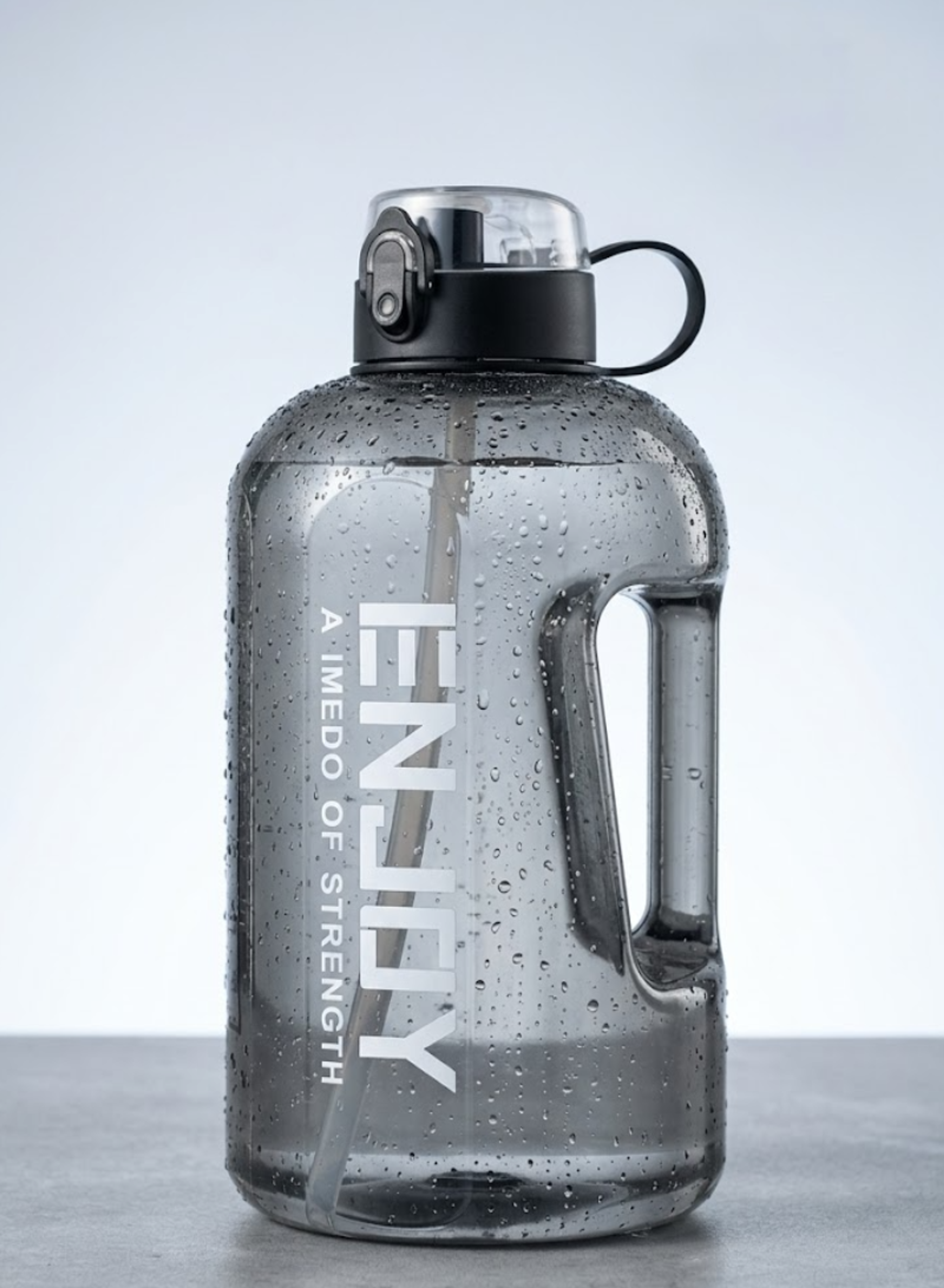 ENJOY Water Chase 2.2L Sports Water Bottle – Large Capacity Leakproof Motivational Water Jug