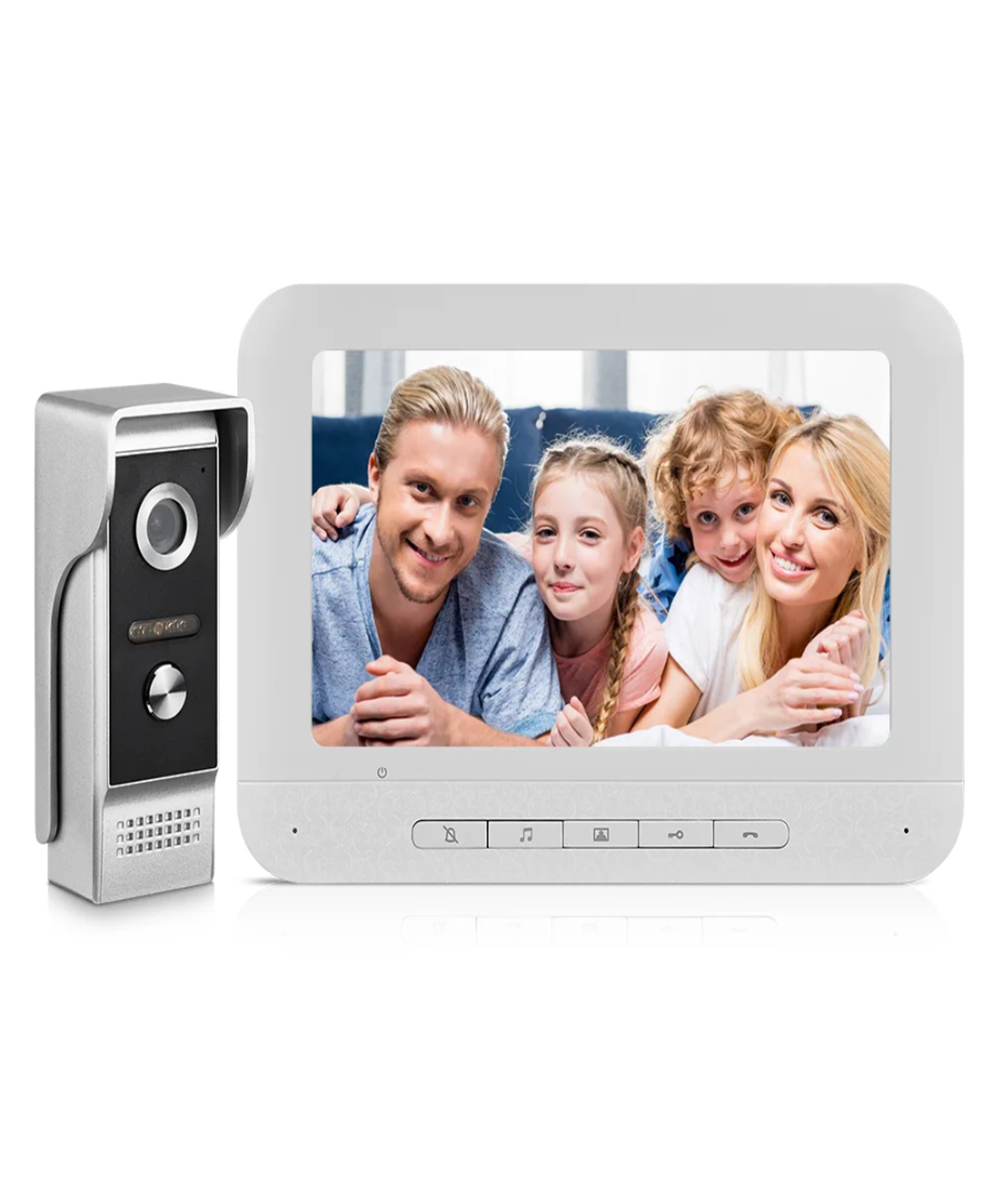 High Quality Color Video Door Intercom System – 2-Way Video Interphone with RFID Unlocking & App Contro
