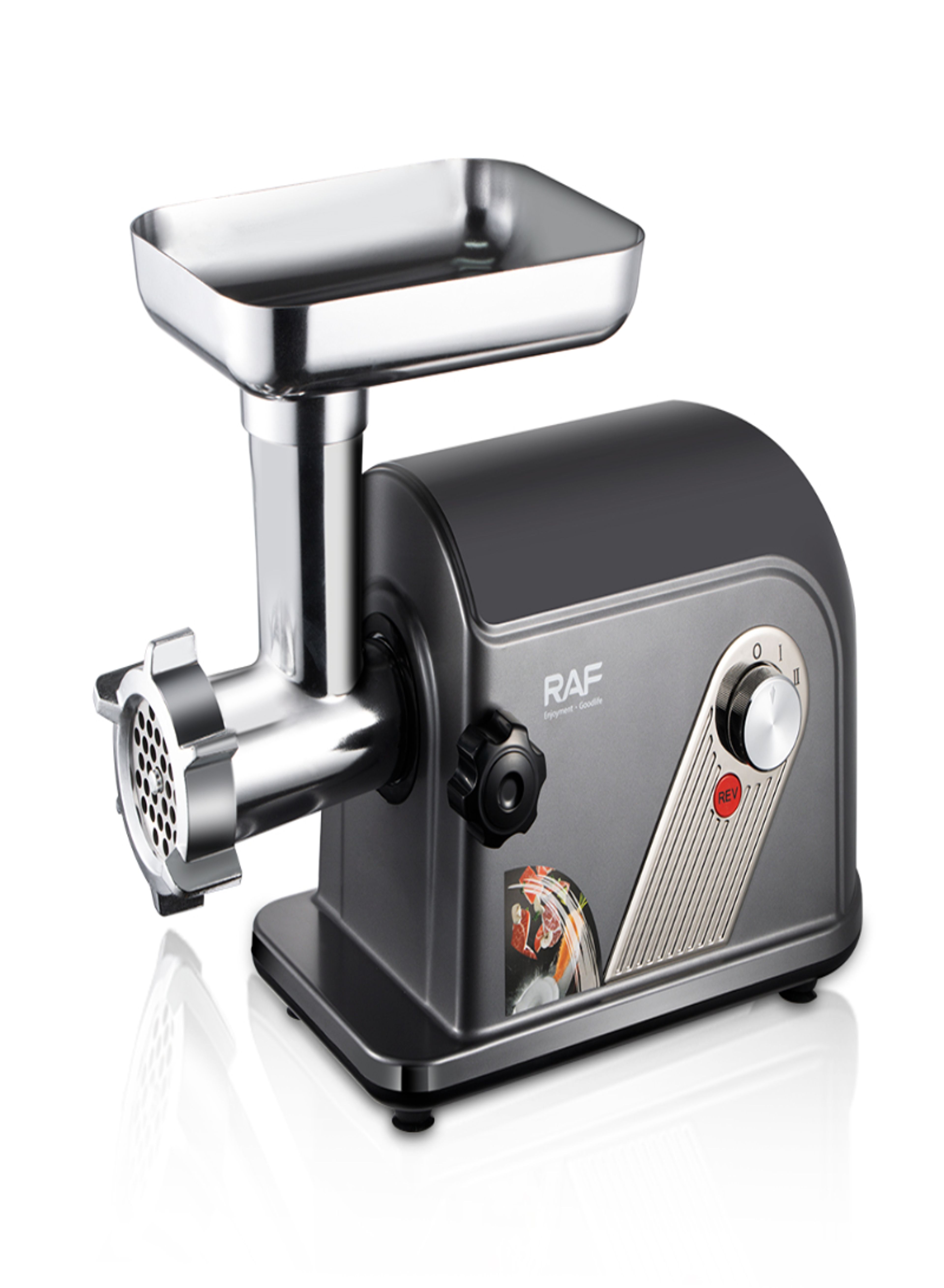 RAF Heavy Duty Electric Meat Grinder & Sausage Stuffer R.3361 – 2200W Stainless Steel Meat Mincer