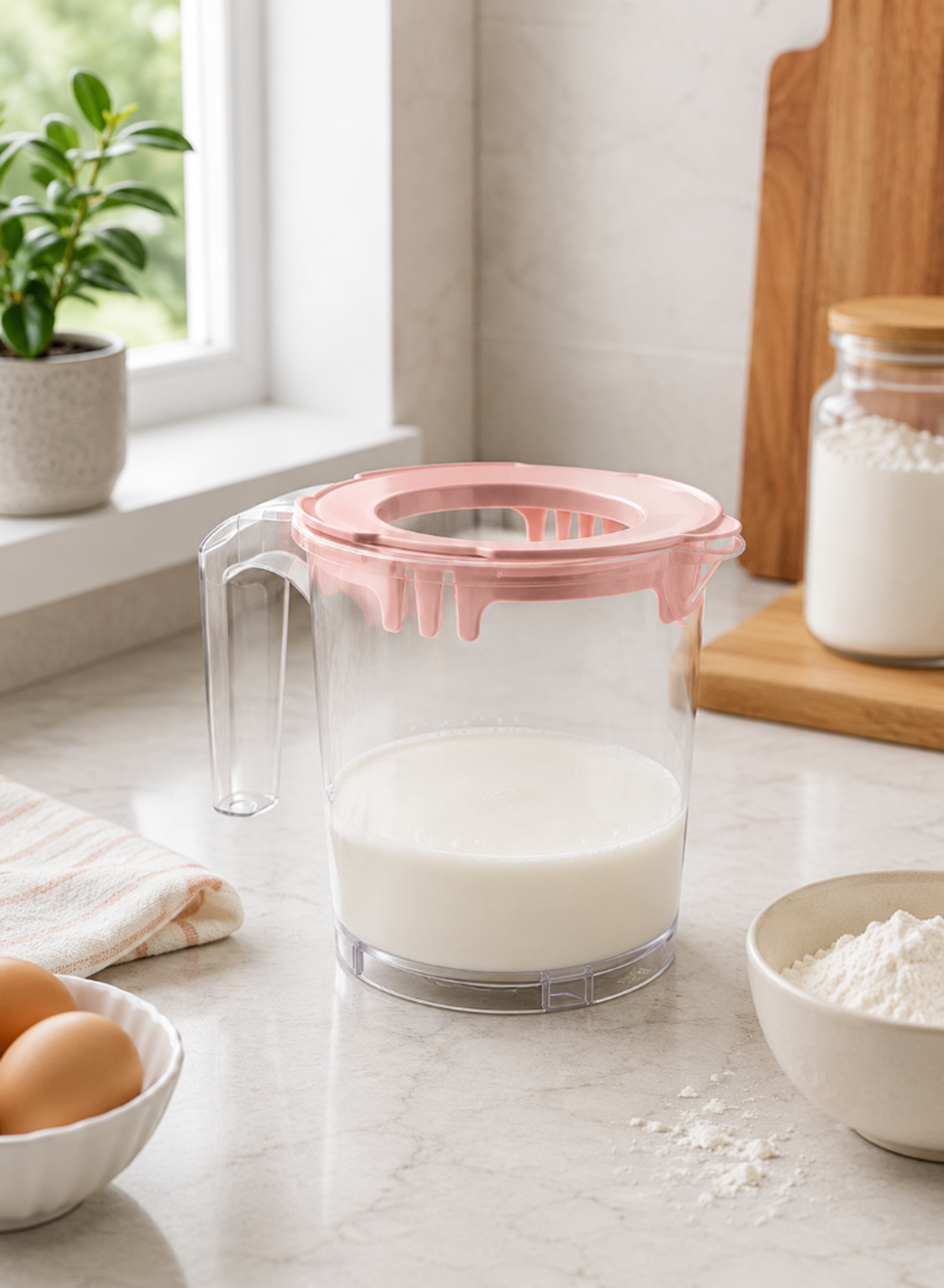 Lock&Fresh 1600ml Mixing Bowl – Airtight Food Storage Bowl with Locking Lid