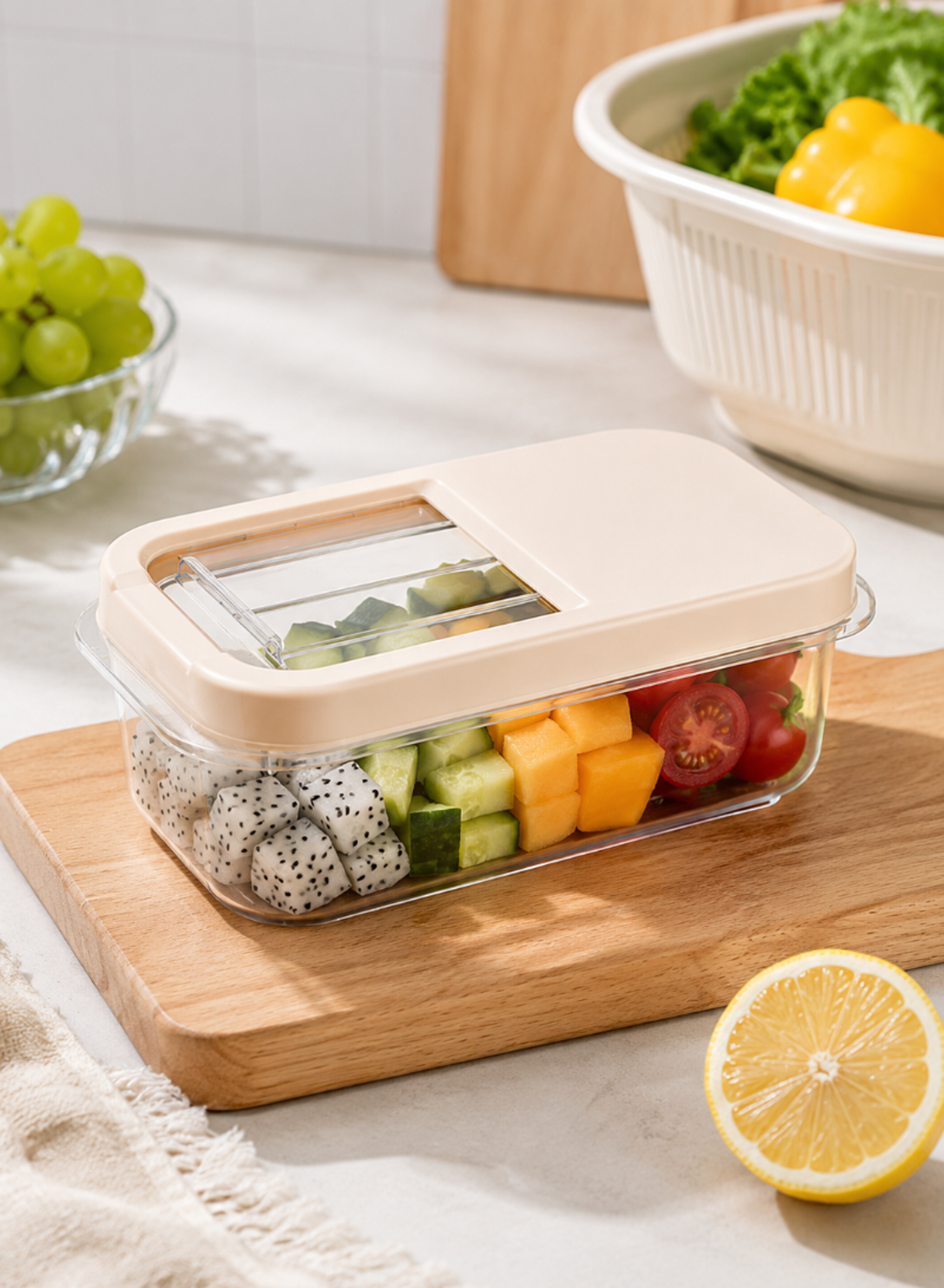 5L Slide Storage Container – Plastic Organizer Box 345 × 190 × 125 mm