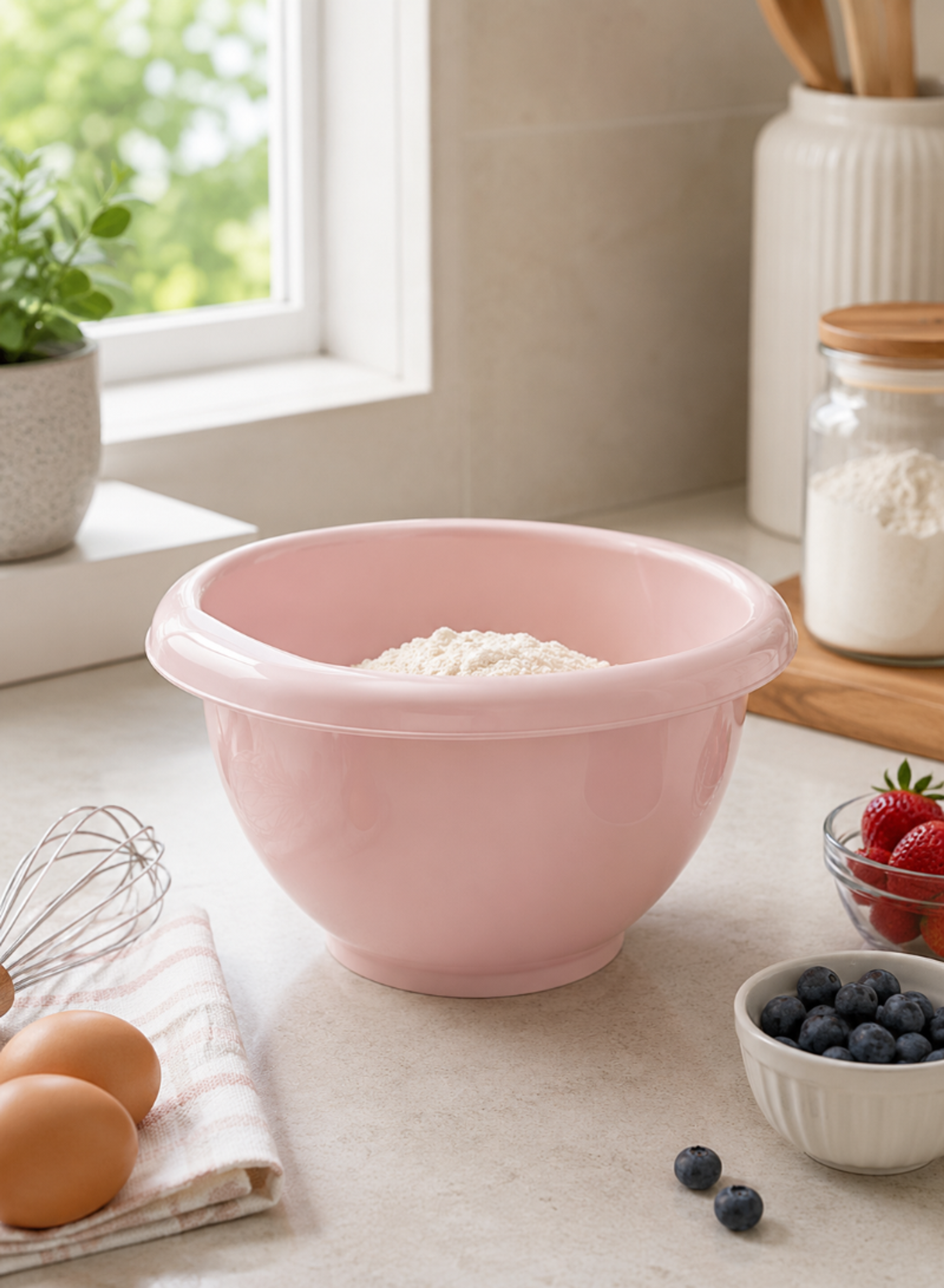 Lock&Fresh 5000ml Mixing Bowl – Airtight Food Storage Bowl with Locking Lid