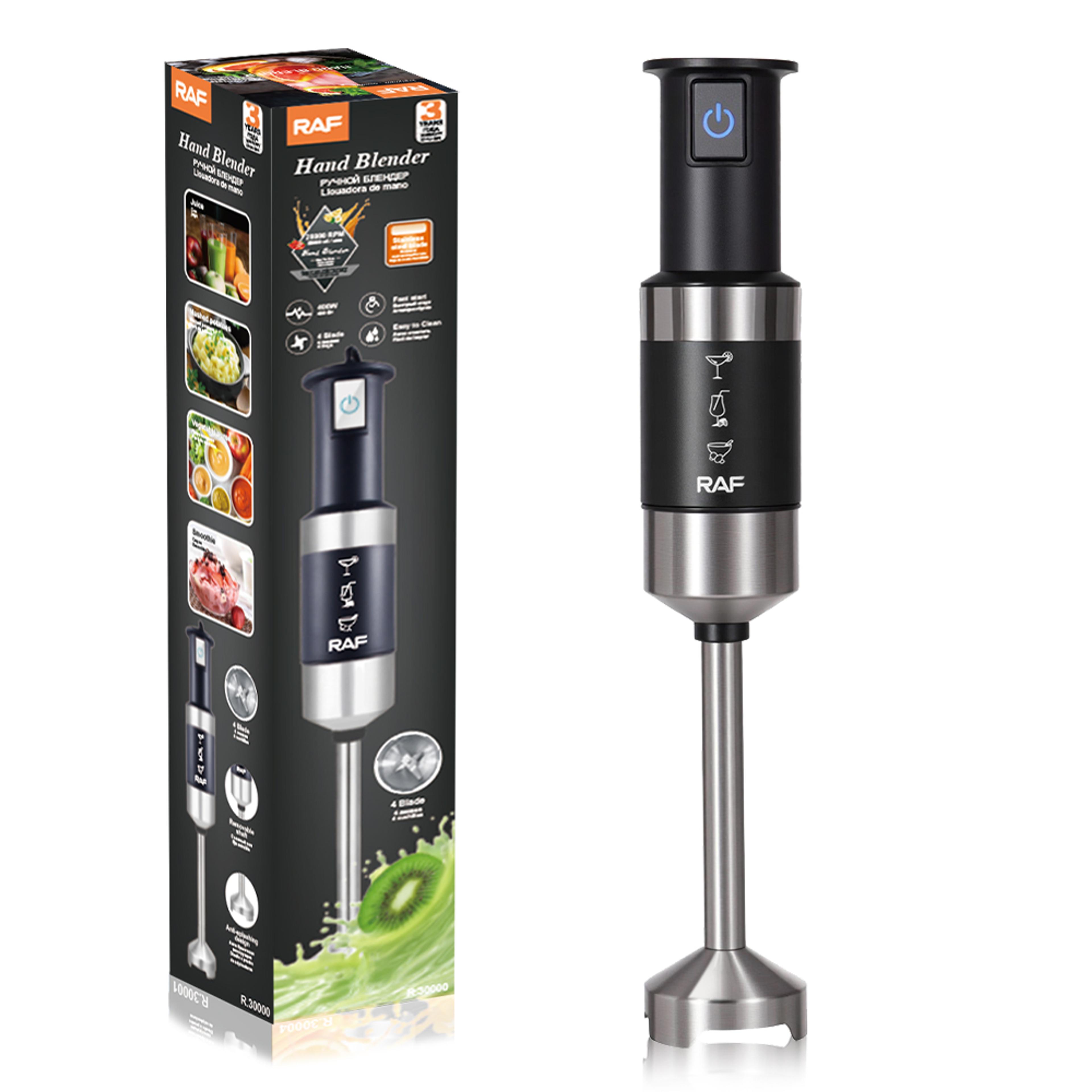 RAF R.30000 Handheld Electric Blender – Portable Stick Blender for Smooth Mixing and Blending