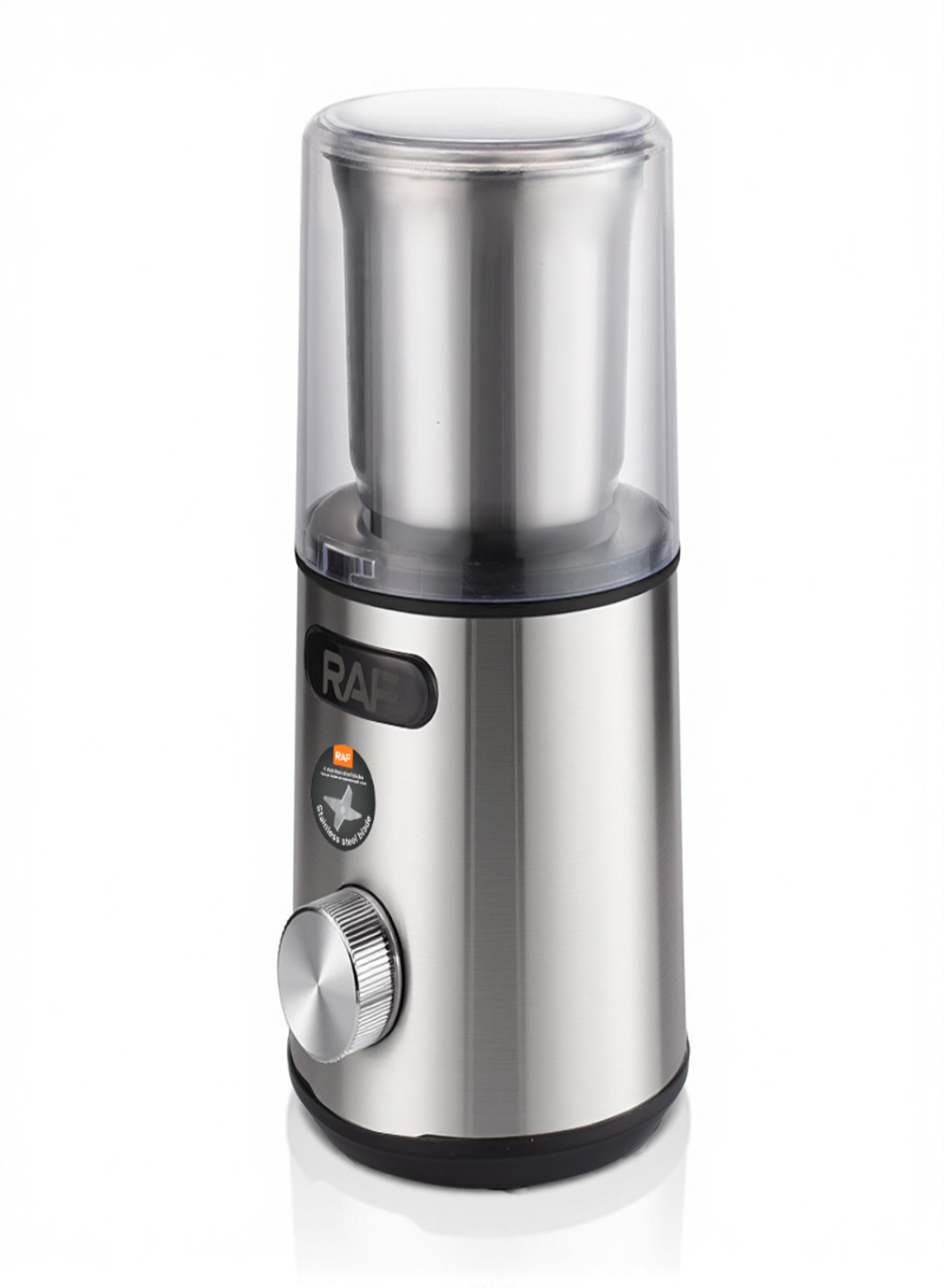 RAF R.7107 Electric Multifunction Grinder – 400W Coffee Bean, Spice, Seed & Nut Grinder with 4 Stainless Steel Blades